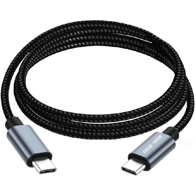 USB C Cable, 6.6Feet USB-C to USB-C Fast Charger Cable, USB 3.1 Type C Male to Male 100W 10Gbps 4K 60HZ High Speed Data Transfer Cable for 2 Meter/6.6 Feet