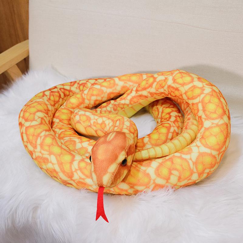Buy Simulated Python Snake Plush Toy Long Stuffed Pillow Children Boys ...