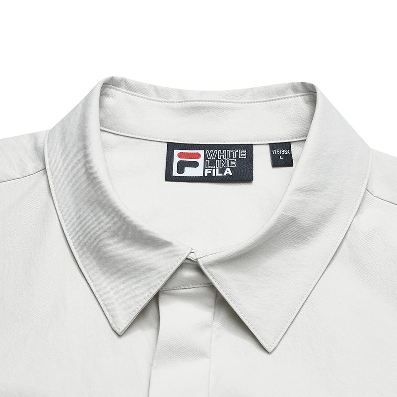 FILA White Fashionable Personality Trendy Classic Sports Casual Versatile Comfortable Woven Jacket Men jackets F11M613403FGY