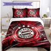 Bayern Munich Pattern Printed 3PCS Bedding Set Soft Skin-Friendly Washable Duvet Cover & Pillowcases Set All Season Bedroom