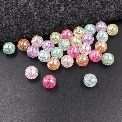 Para Hacer Pulseras Collares 10pcs 4 Tamaños Ilusiones Rotas Accesorios de Joyería Cuentas Sueltas Acrílicas DIY Moda cuentas