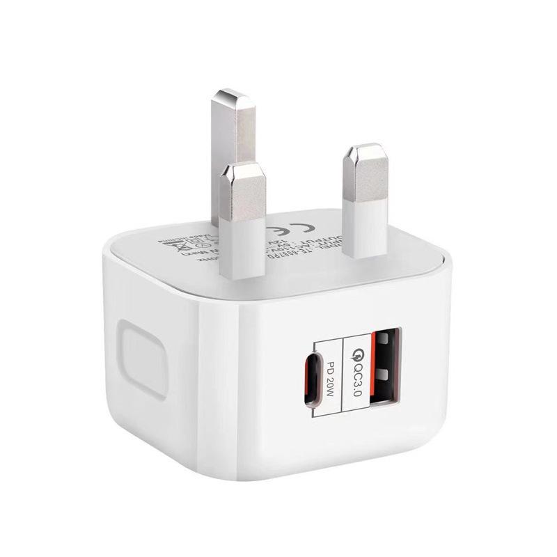 Cross-Border PD40W Fast Charger - US/EU/UK Plug, Compatible with Huawei & iPhone Pro