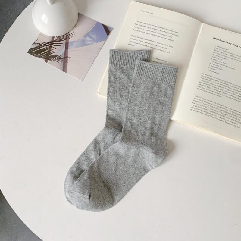 Women's Summer Thin Mesh Boneless Tube Cotton Socks