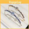 Zircon Crystal Bracelet With Gold Or Silver Finish For Fashion Women
