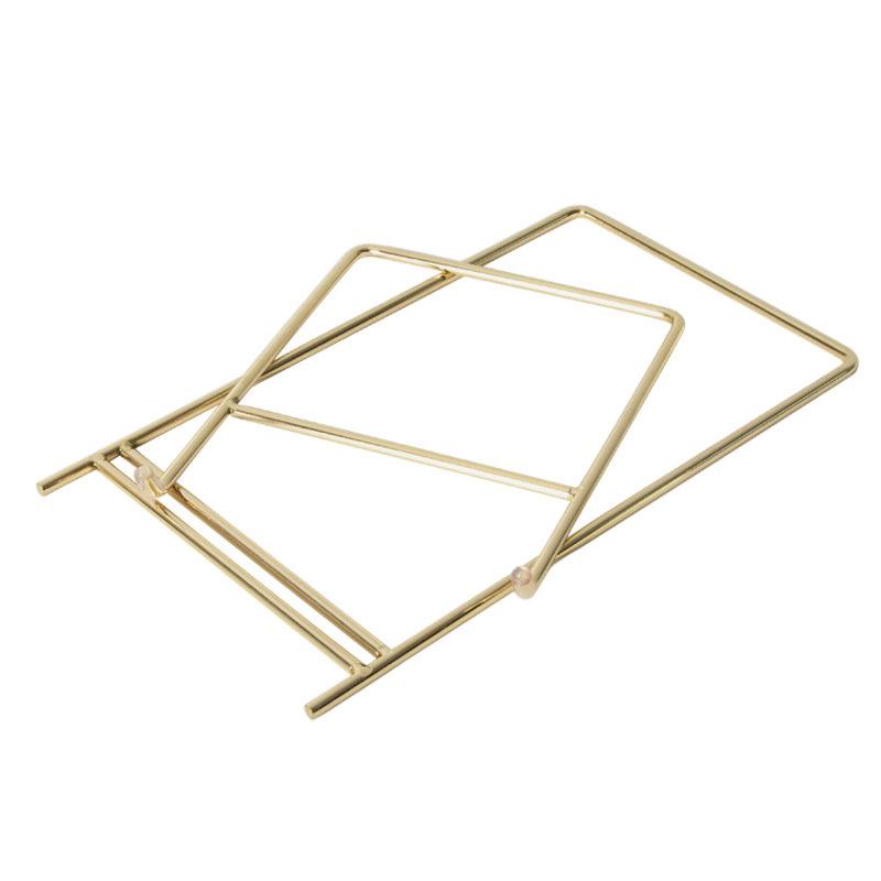 Iron Art Desktop iPad & Display Stand - Metal Electroplated Recipe Rack