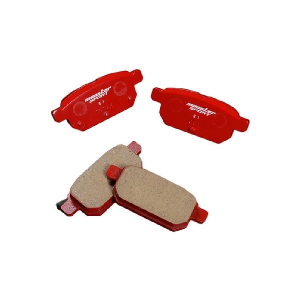 MONSTER SPORT Brake Pads [Type-S1/Rear] for Suzuki Swift Sport [ZC33S/ZC32S] / Suzuki Swift [ZC13S/ZC43S/Z#53S/Z#83S] and others. Part Number: 412141-
