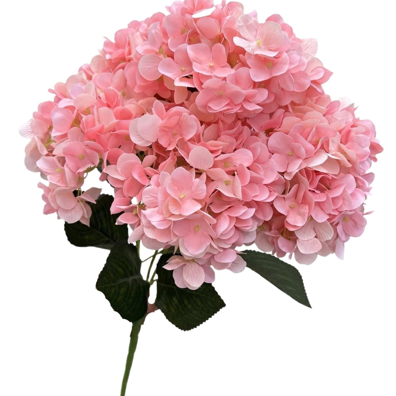 

Artificial Hydrangea Bouquet 5 Heads Realistic Silk Flowers for Porch Garden Yard Wedding Home Indoor Outdoor Decoration One Size
