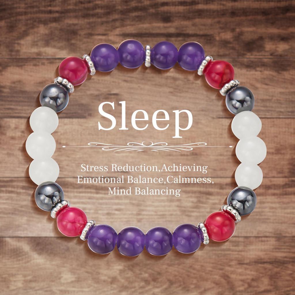 European-American Geometric Beaded Bracelet with 8mm Aventurine & Tiger Eye Stones