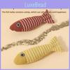 Cat Chewing Toy With Plush Fish Design For Interactive Play And Stress Relief