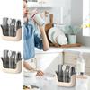 3 Fächer Utensilienhalter 3 Fächer Organizer Caddy Box Zum Kochen Transparent Besteck Silberwaren Organizer Behälter Halter