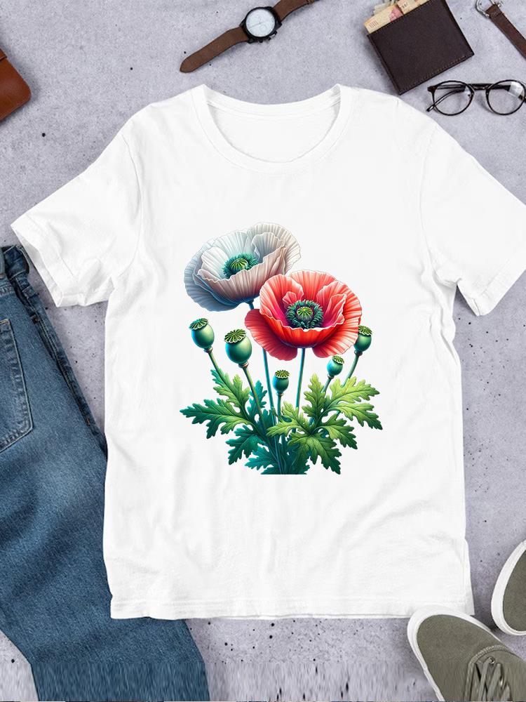 Casual Printed O-neck Printing T-shirt Clothes Ladies Butterfly Trend 90s Fashion Top Tee Short Sleeve T Women Female Clothing