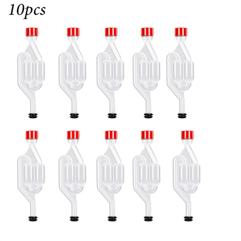 Priehľadné vzduchové uzávery S-tvaru, Bublinkové vzduchové uzávery pre domovaričov, Zátky na demižóny a Tesniaci ventil fermentora s priechodkami potravinárskej kvality