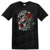 Rose Graphic T Shirt Floral Design Retro Art Music Theme Tee