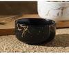 Ceramic Bowl Marble Pattern Instant Noodle  Snack BowlS Soup Bowl Household Rice  Cross-Border Gold Porcelain Gold Trim
