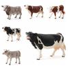 Ornaments for Children Baby Simulated Cattle Animal Figurine Cow Models Educational Toys Home Decor