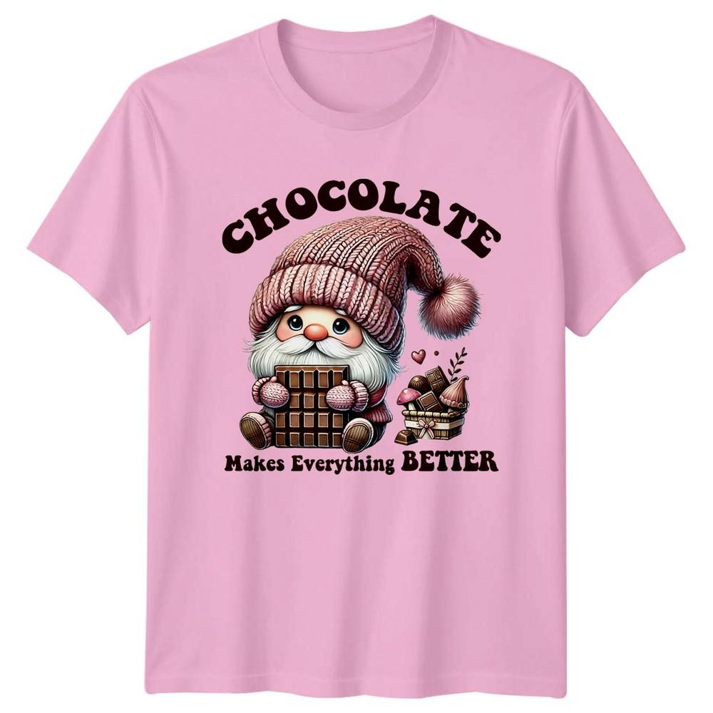Chocolate Makes Everything Better Unisexs TShirt Gnome Chocolate Lover
