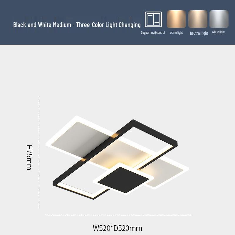 Современный геометрический светодиодный потолочный светильник 2025 года для гостиной