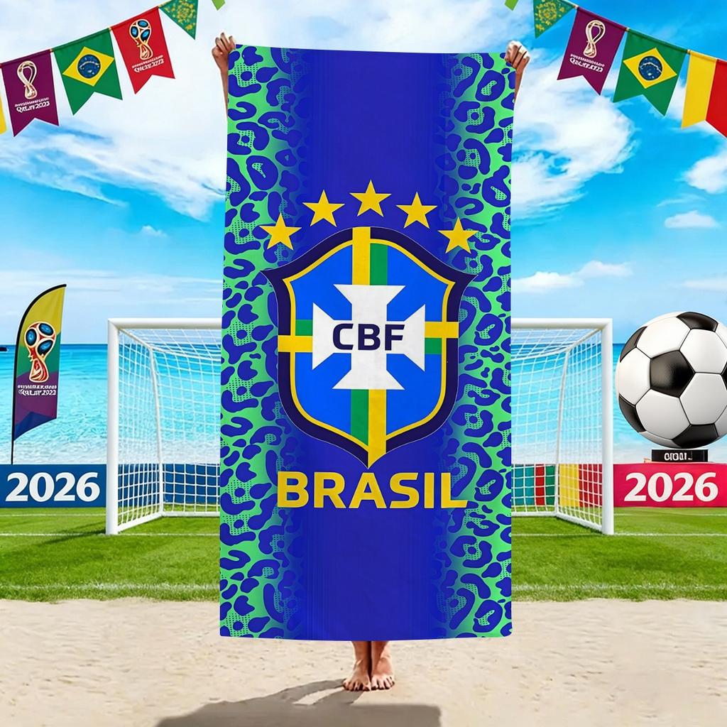 World Cup Beach Towels, Us-Canada-Mexico Football Team Microfiber Quick-Drying Absorbent Bath Towels, Sports Towels