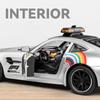 1/24 Benz AMG GT Safety Car, Legierung, Miniaturauto im Maßstab 1:24, Metalldruckgussmodell, Ton und Licht, Kinderspielzeug, Geschenke, Sammelfahrzeuge