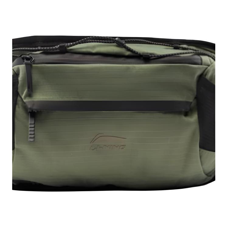 New LiNing Polyester Fanny Pack Unisex Army Canvas Green ABDV011-2