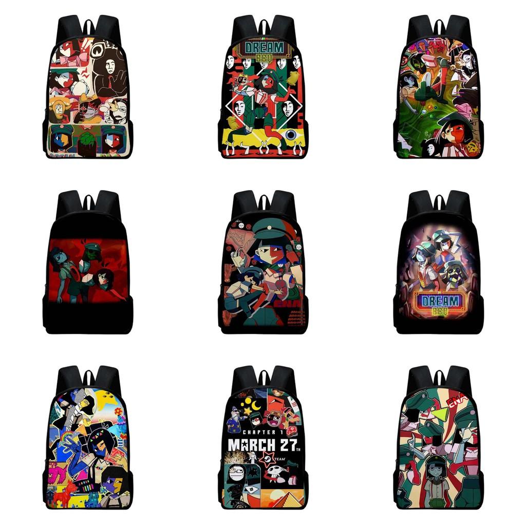 Ena Dream Bbq Student Book Backpack Fashionable Prints Schoolbag Gifts Kids