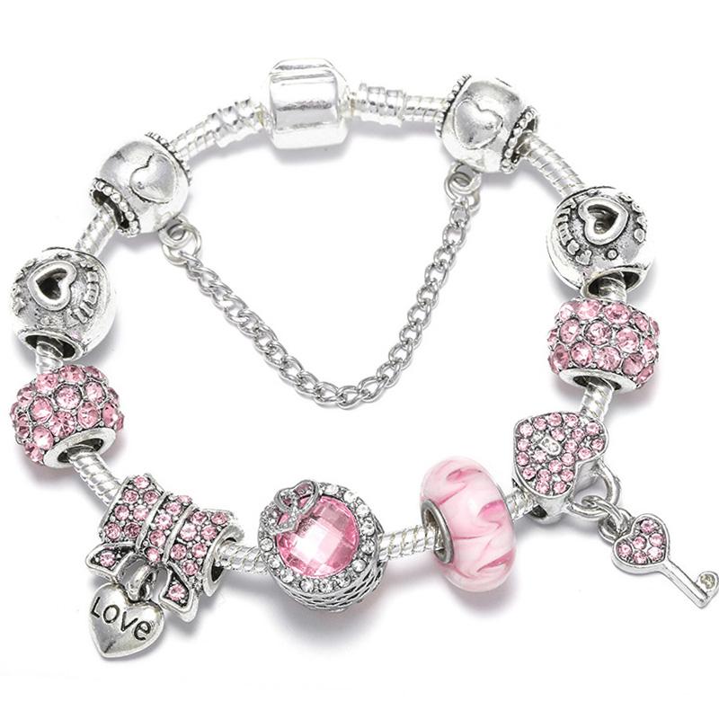 1/16cm 21cm Luxury Cutterfly Snake Chain Bracelet DIY Jewelry Gift For Women Men 41 Styles Trendy Fashion