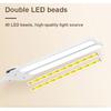 40 LED Clip Lamp Touch Control Double-headed Writing Lamp Night Light for Bedroom Dormitory Study Office Reading Table Lamp