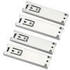 4pcs 5in Mini Drawer Slides Silver Ball Bearing Drawer Slides Soft Close Drawer Runners  Cupboards