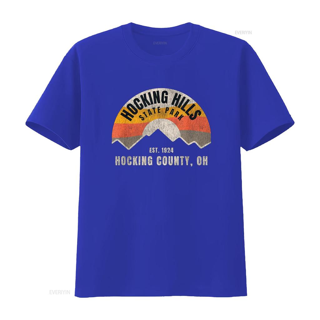 Retro Hocking Hills State Park Souvenir T-Shirt vintage gewaschen Vielseitig Stilvoll Weich Designer-Kleidung Leicht dehnbar