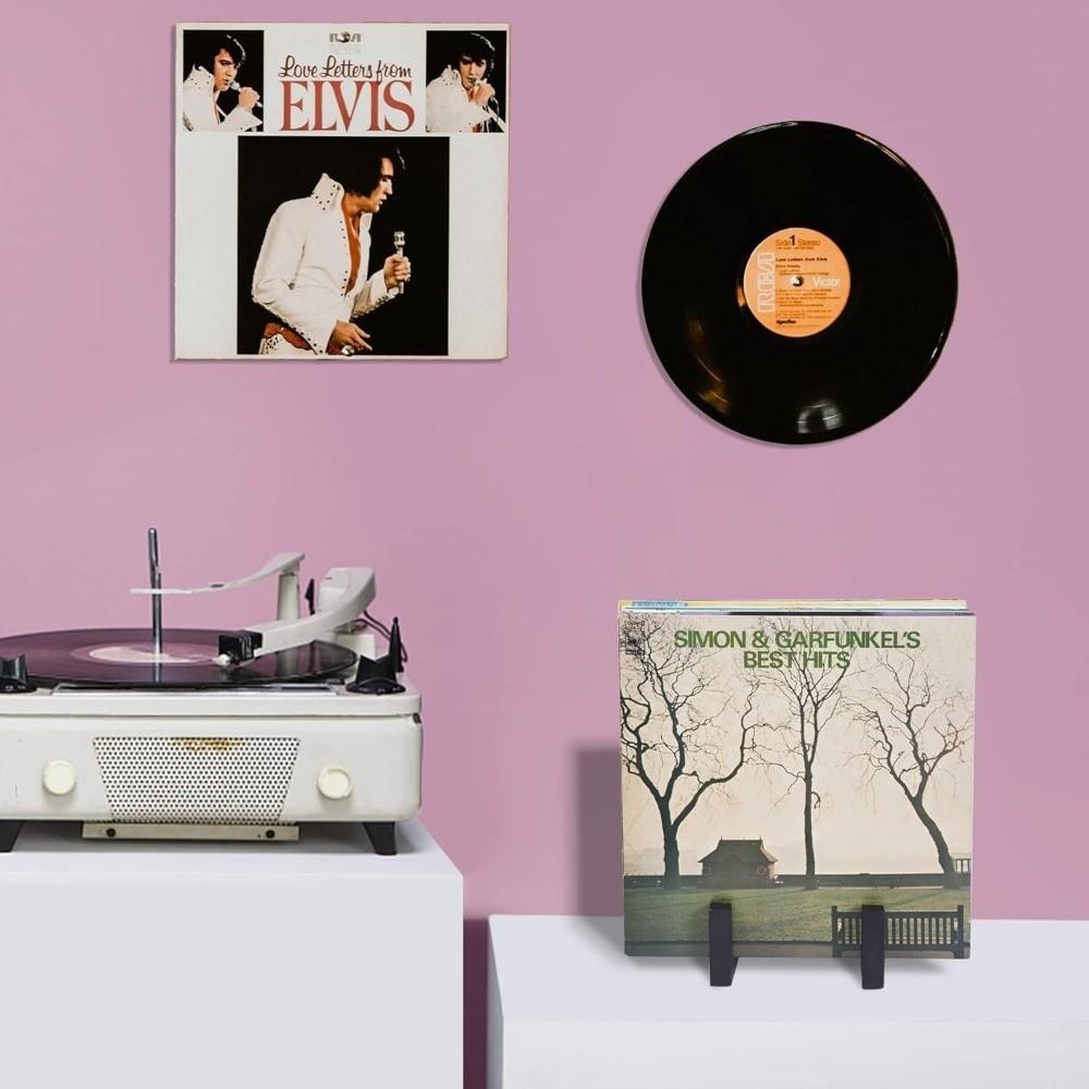 1pc Stable Vinyl Record Display Stand Versatile CD Storage Rack  Home Decor Organizer