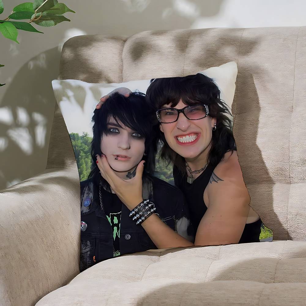 CoolJake Webber Johnnie GGuilbert Customizable Square Pillowcases Stylish And Soft Perfect For Beds Cars And Sofas
