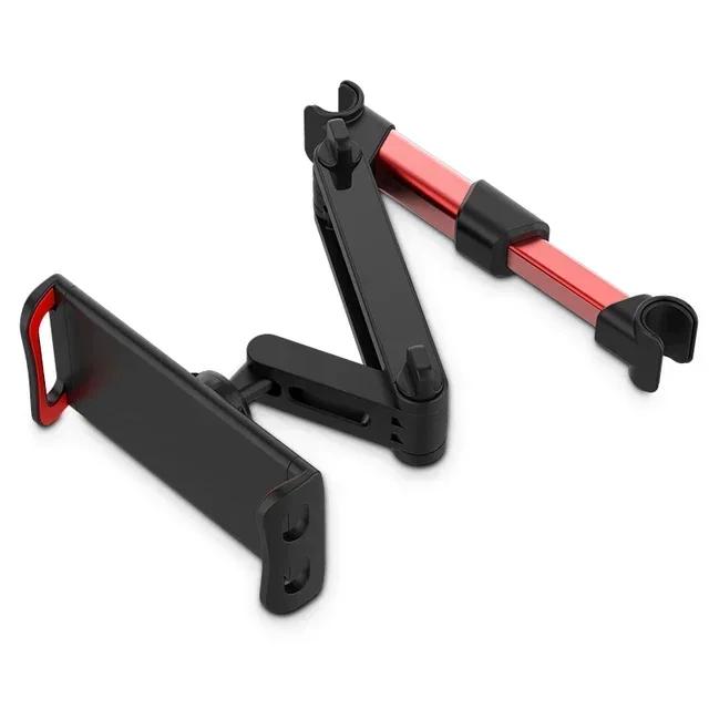 Telescopic Car Rear Pillow Phone Holder Tablet Rotating Holder Car Back Seat Stand Headrest Bracket Universal Holder Accessories