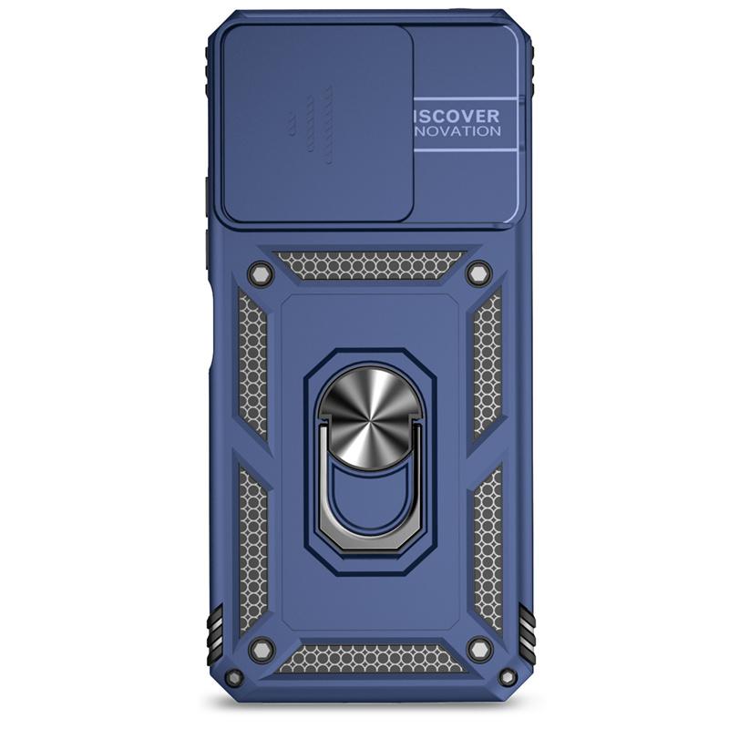 Capa For Xiaomi Redmi 12 4G Case Armor Slide Camera Lens Protect Back Cover for Redmy 12 Redmi12 4G Ring Stand Shockproof Funda