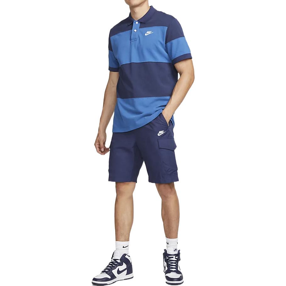 Nike Polo Shirts Men's Blue Moderate Straight Fit DM6951-410
