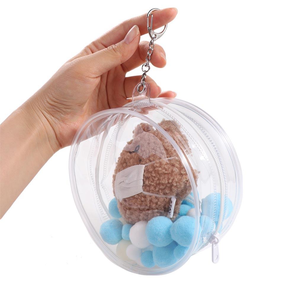 10cm Doll Clear Outdoor Doll Bag Multicolor Outdoor Doll Display Bag  Plush Doll