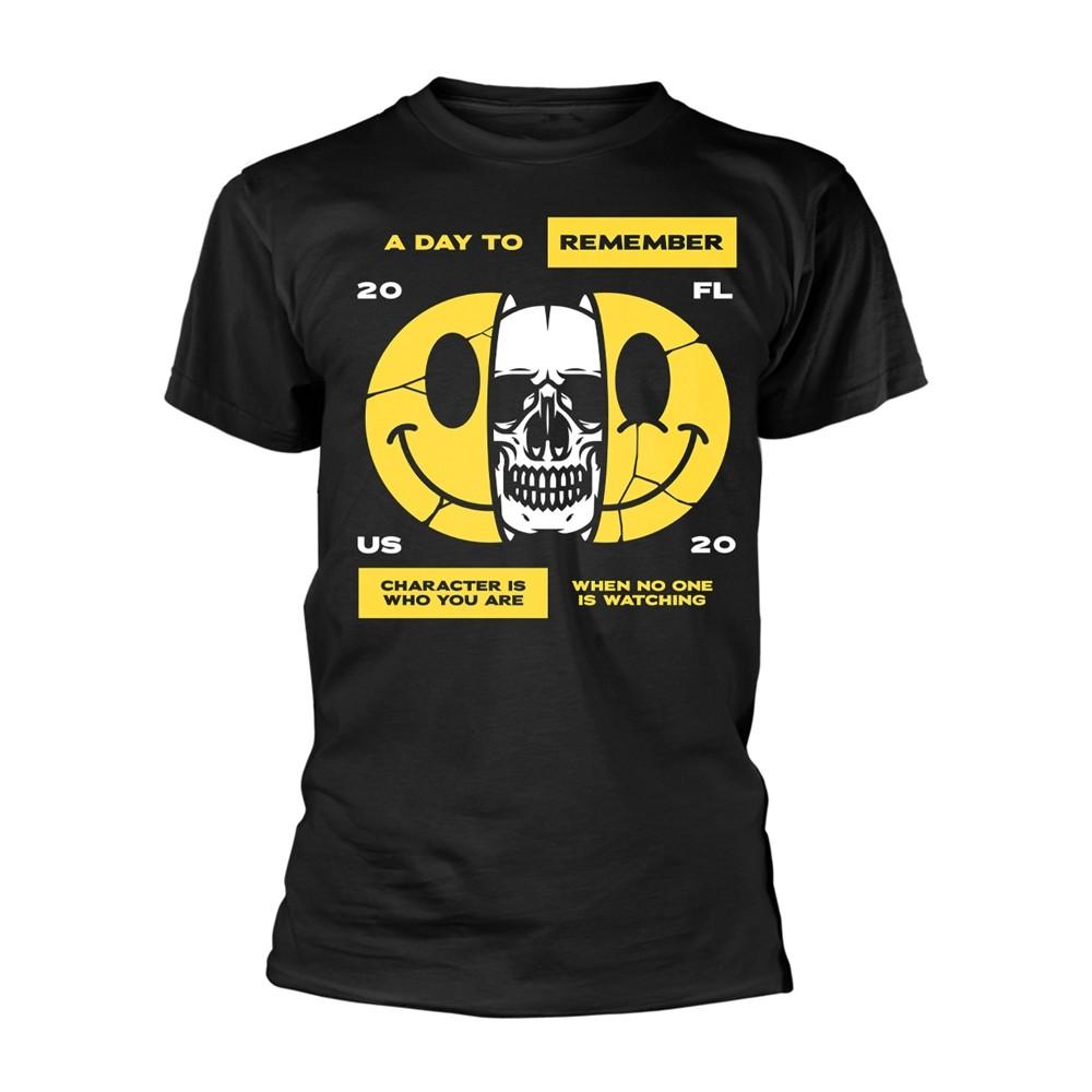 A DAY TO REMEMBER - CHARACTER (BLACK) BLACK T-Shirt Small L
