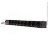 LogiLink Unité de distribution secteur (rack-montable) CA 250 V 3500 Watt entrée : CEE 7-7 connecteurs de sortie : 9…