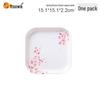 Melamine Floral Food Waste Plate