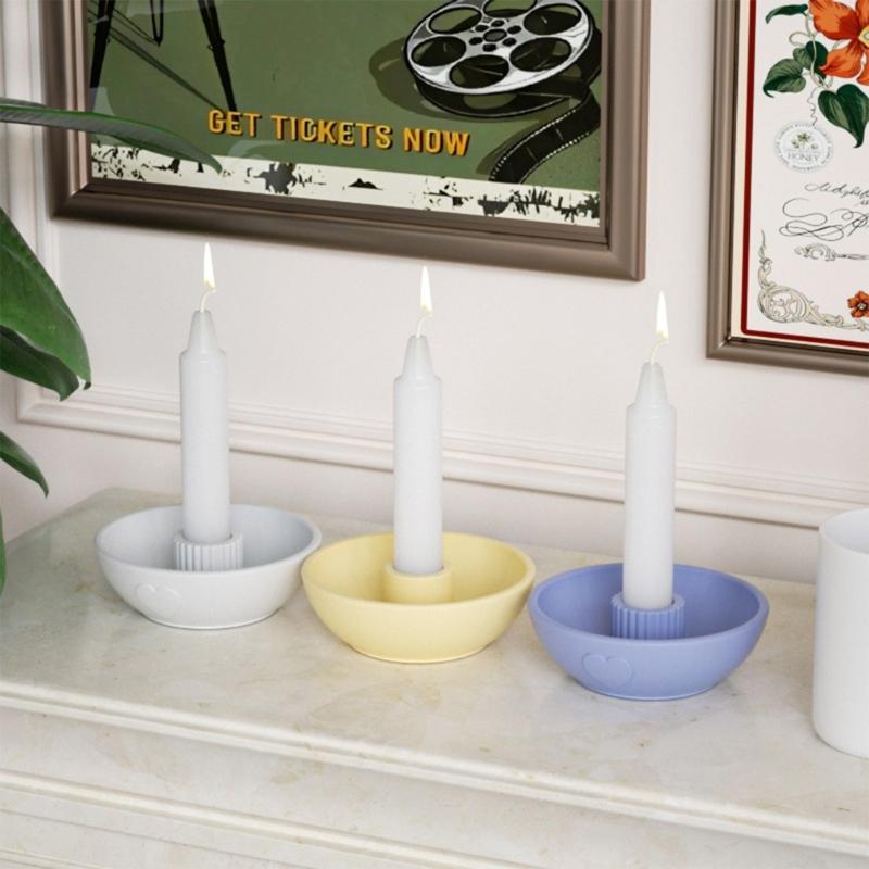 Bowl Shape Candlestick Silicone Molds for Epoxy Resin Pillar Candle Holder Tealight Holder Home Party Decoration