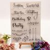 Transparent Silicone Stamp Wedding Clear Stamp Scrapbooking Supplies for Journal Photo Album Card Making Decorations
