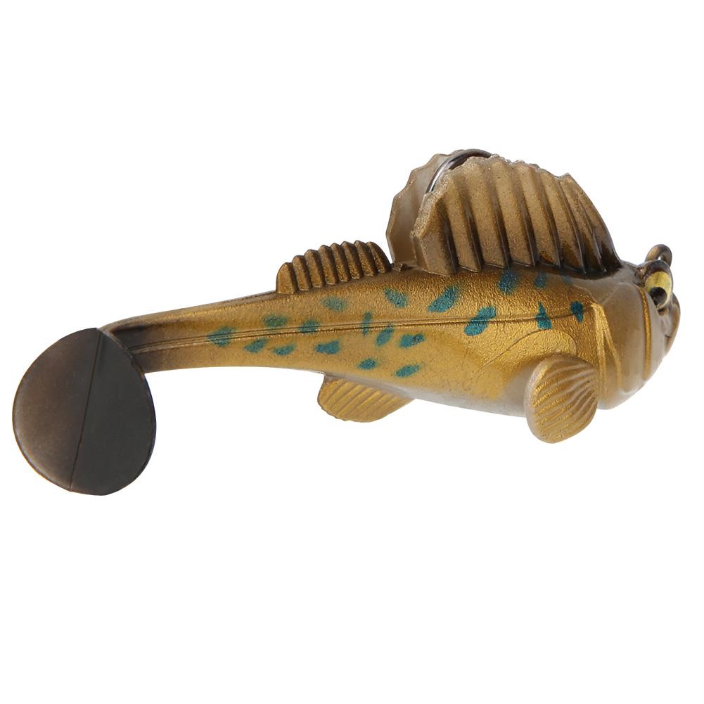 Silica Gel Artificial Bionic Fish Lure Bait Fishing Tackle with Flash Sequins 7CM 14g(SOO622)