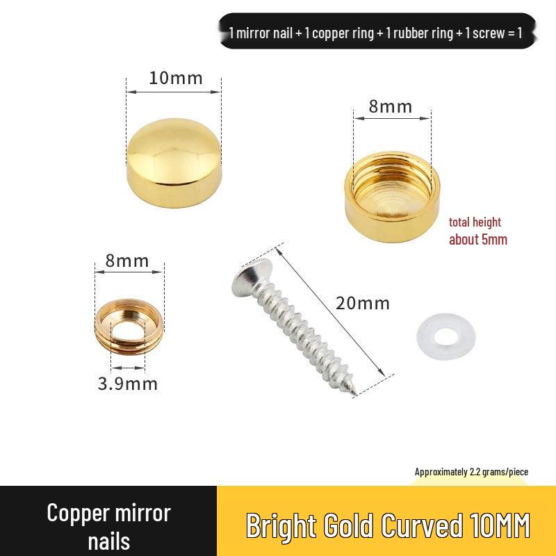 Copricerchio Specchio Rameo per Coperture Decorative