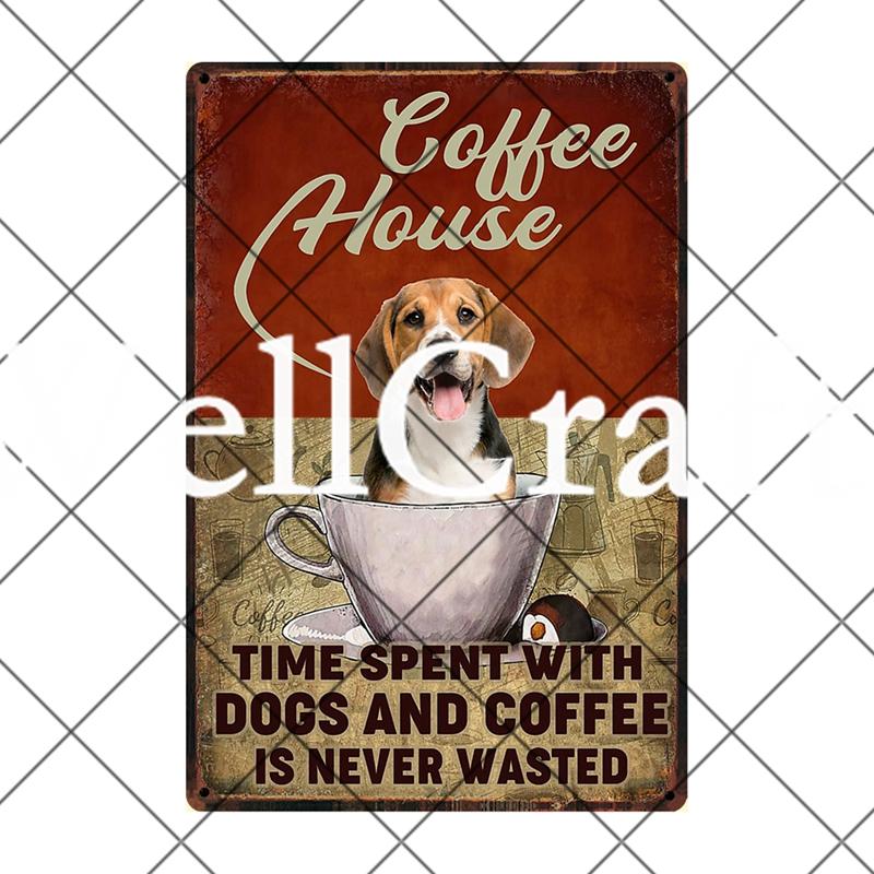 [ Wellcraft ]  Beagle Dog Are My Friend Beer Coffee Bath Shop Art Metal Tin Sign Wall  Poster Iron Painting Pub D-12 20*30 CM