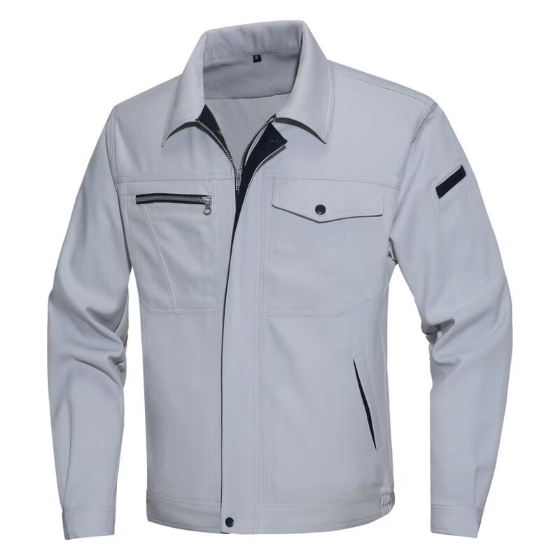Trolman Unisex Light Gray Workwear Set XL