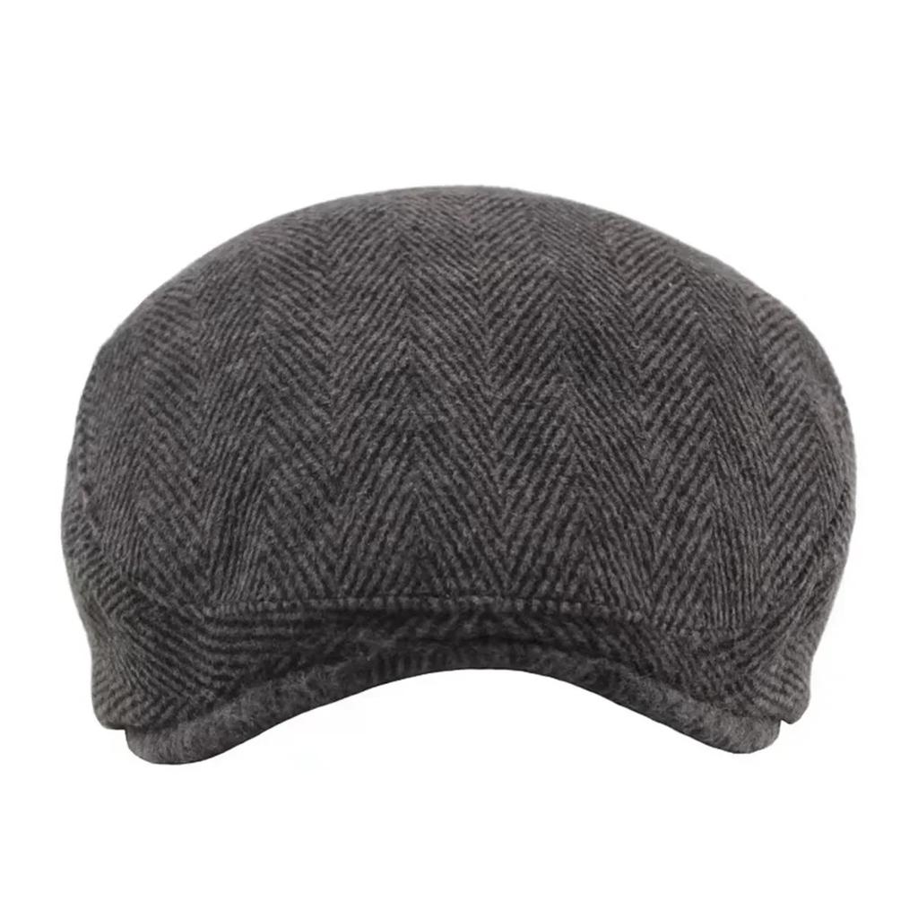 Unisex Retro Coarse Grain Fluff Newsboy Caps Men British Painters Hats Autumn Winter Berets Herringbone Flat Cap Hip Hop Berets