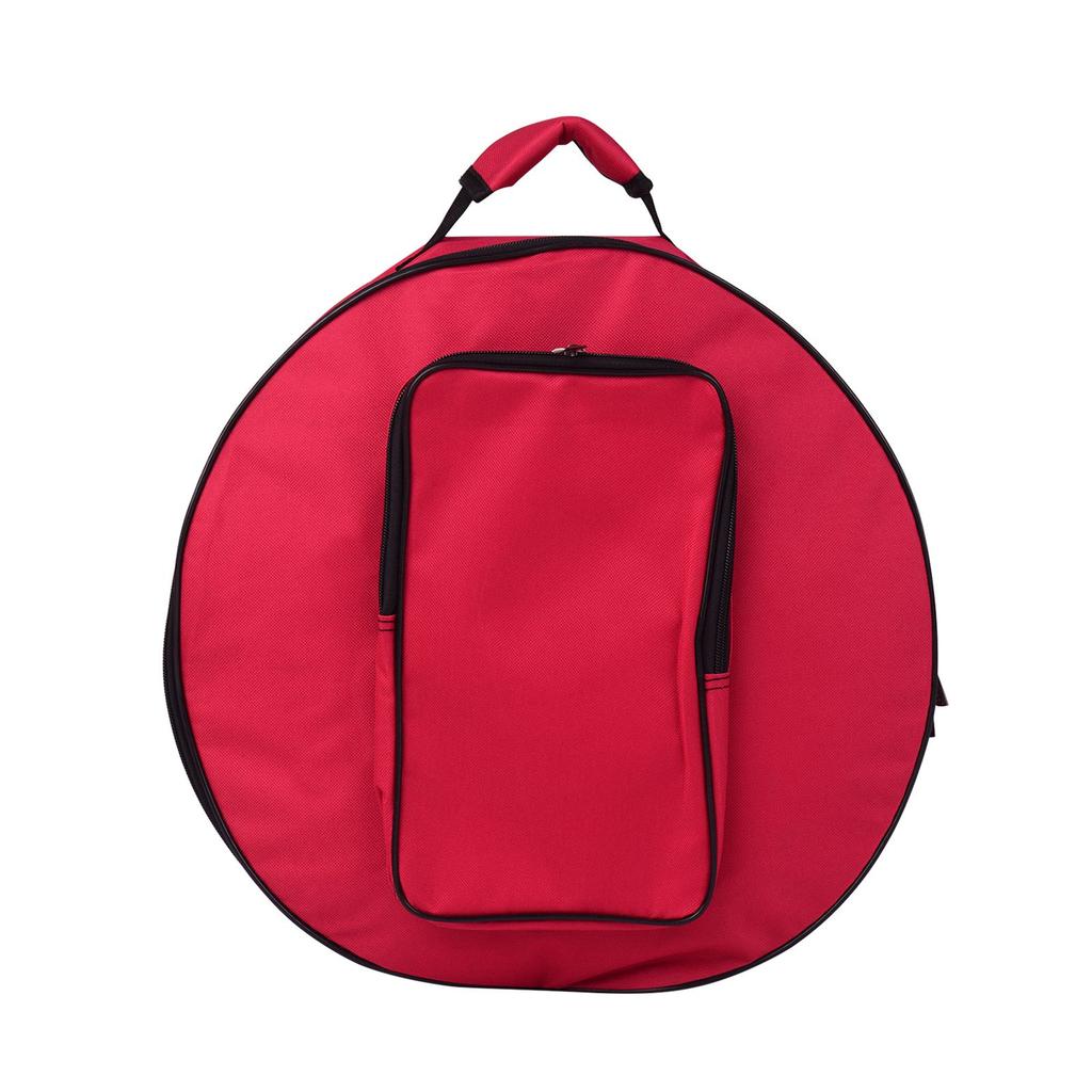 Compact Snare   Bag Backpack Case with Shoulder Strap Outside Kets Musical Instrument Accessory Red