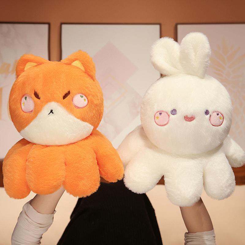 Nice Huggable Soft Plush Cat Rabbit Fox Bear Toy Cosplay Octopus Legs Stuffed Animals Doll Baby Appease For Kid