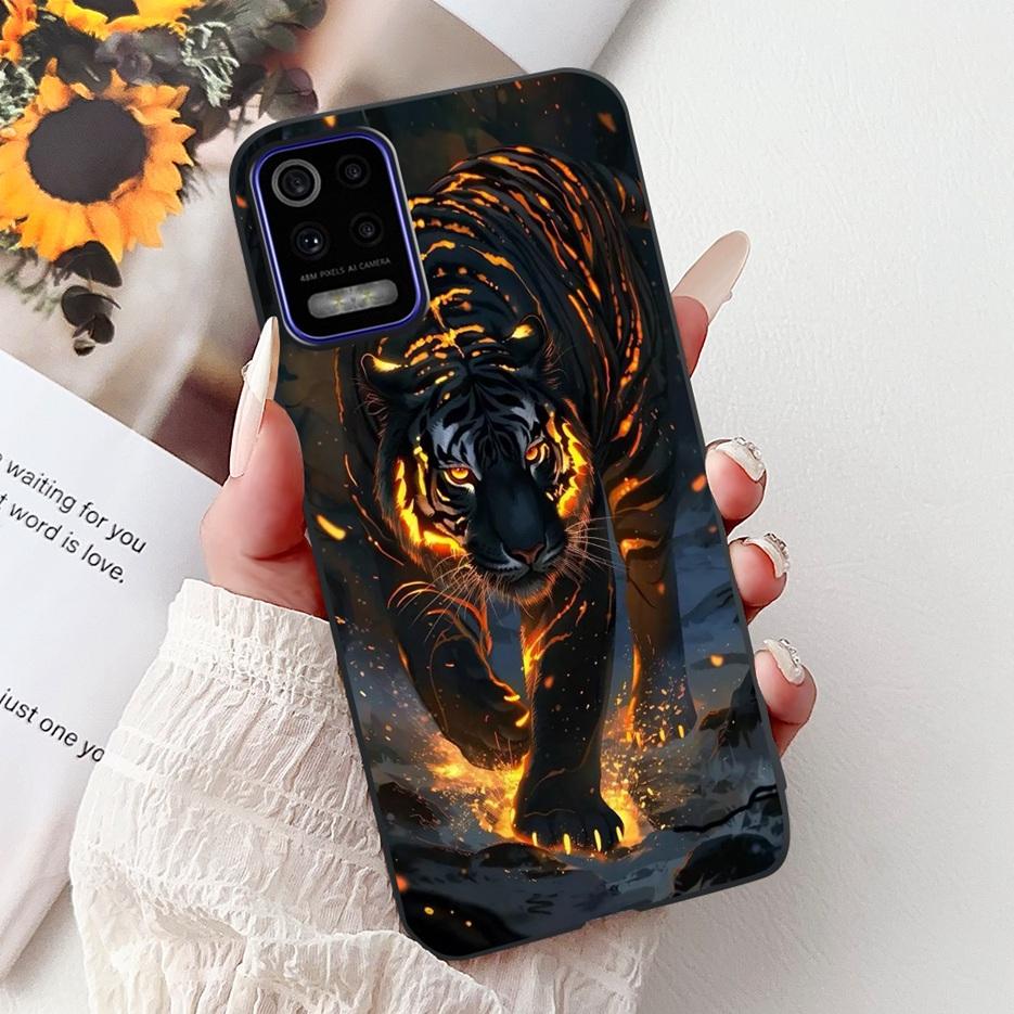 For LG K52 K62 2020 Case LM-K520 LM-K525 Stylish Love Heart Painted Cover Soft TPU Phone Case For LG K62 K 52 LGK52 LGK62 Fundas