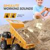 New 2.4G Remote Control Excavator Dump Truck Rc Model Car Toy Professional Alloy Plastic Simulation Construction Vehicle For Kid