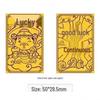Pure Gold 999 Princess Prosperity Mobile Phone Sticker - Good Luck & Wealth New Year Gift